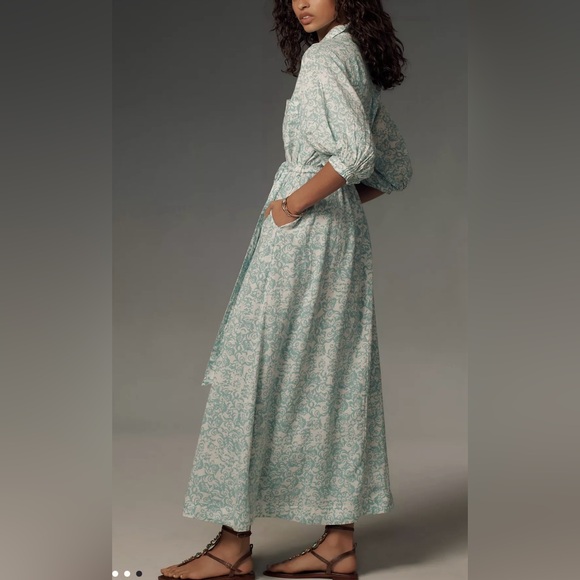 Anthropologie The Irene Linen Shirt Dress by Maeve, size S - Picture 2 of 6